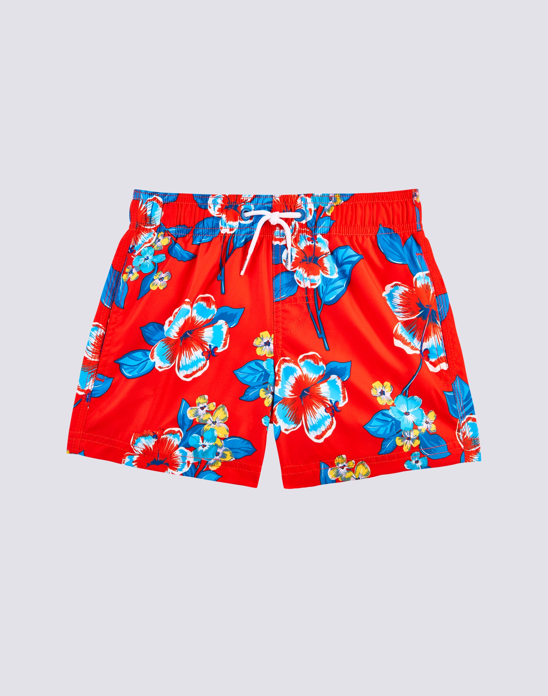 REPREVE® TRAJE DE BAÑO CORTO CON ESTAMPADO HIBI PANSY PARA NIÑOS