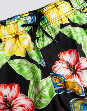 REPREVE® TRAJE DE BAÑO CORTO CON ESTAMPADO ANIMAL FISH PARA NIÑOS