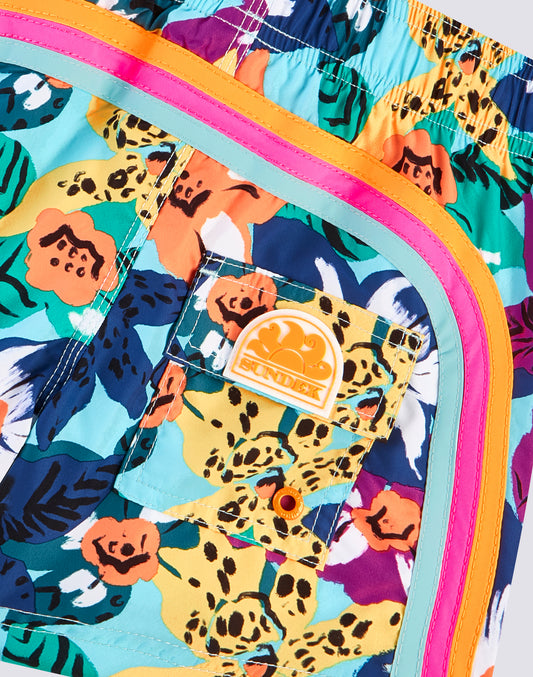 REPREVE® TRAJE DE BAÑO CON ESTAMPADO NABIS BLOOM PARA NIÑOS