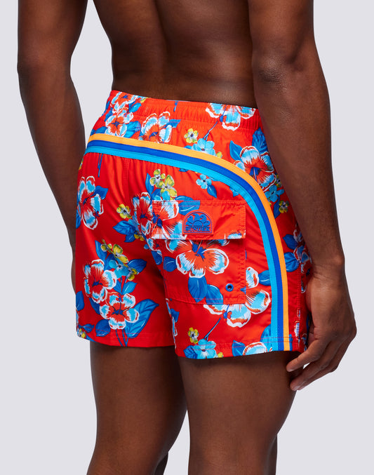 TRAJE DE BAÑO REPREVE® CON ESTAMPADO HIBI PANSY PARA HOMBRE