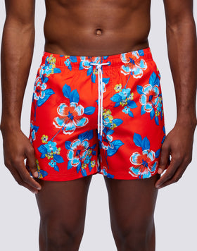 TRAJE DE BAÑO REPREVE® CON ESTAMPADO HIBI PANSY PARA HOMBRE