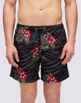 TRAJE DE BAÑO REPREVE® CON ESTAMPADO JUNGLE HIBI PARA HOMBRE