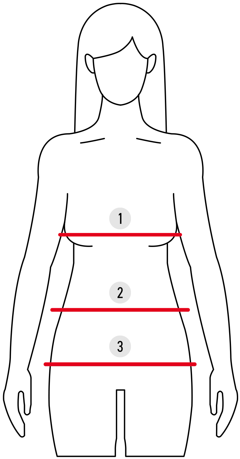 Guía de tallas de trajes de baño para mujer